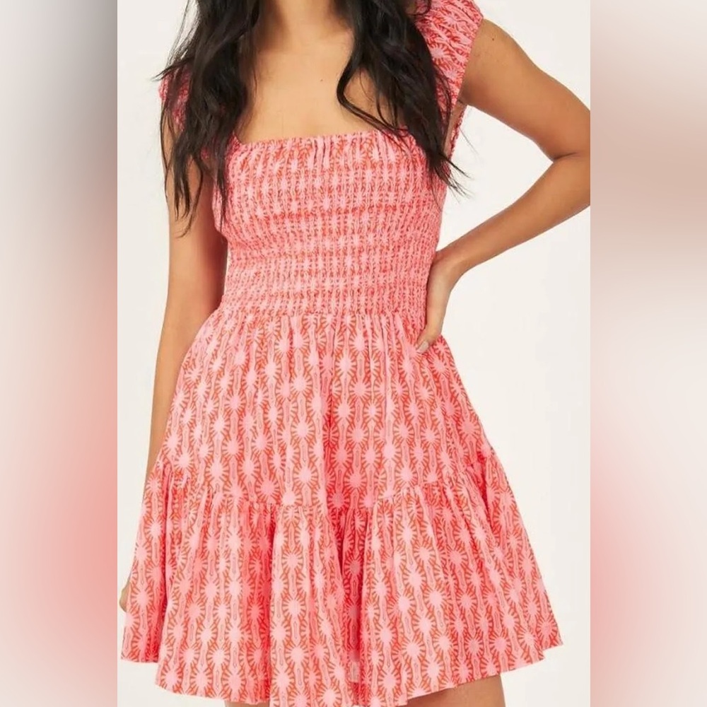 Free People Smocked Mini Dress